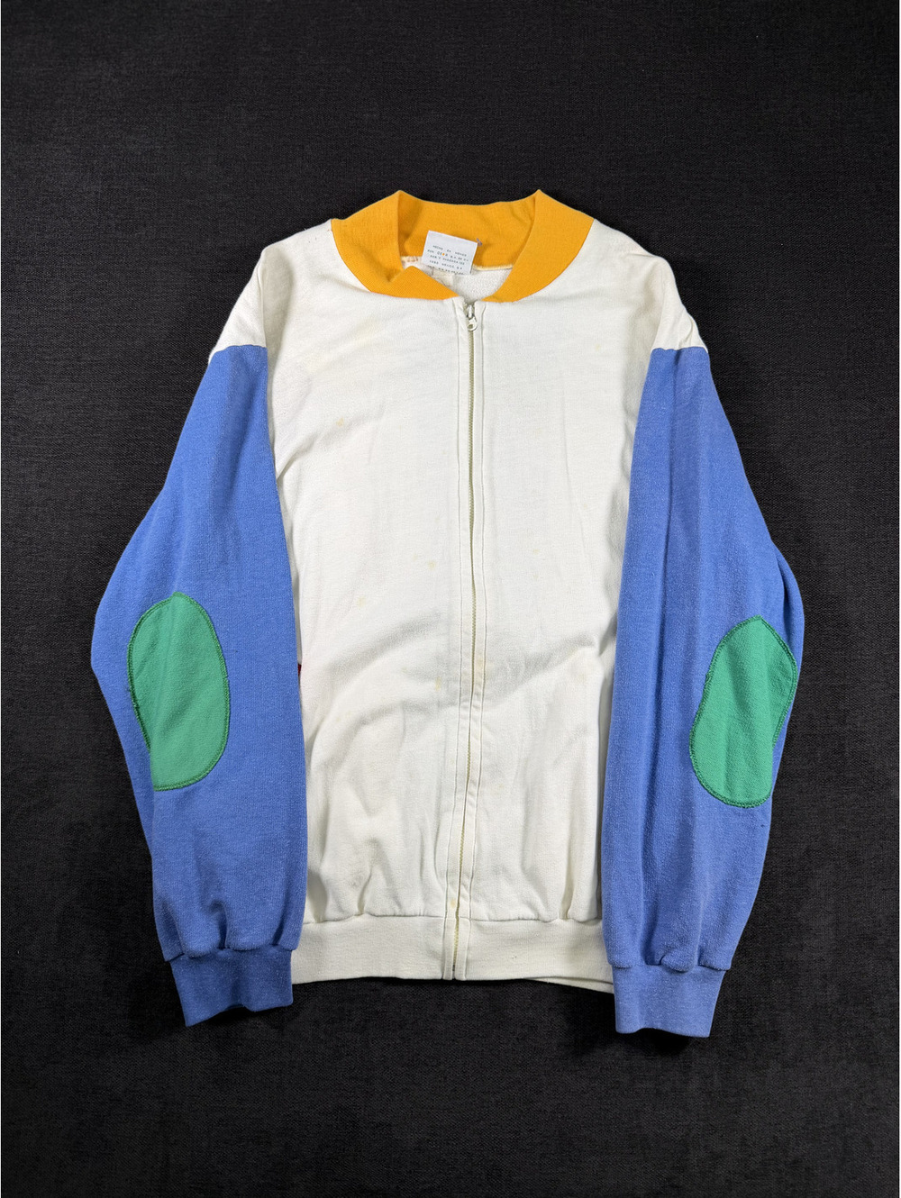 Vintage Poco Loco Club Colorblock Full Zip Sweatshirt Jacket